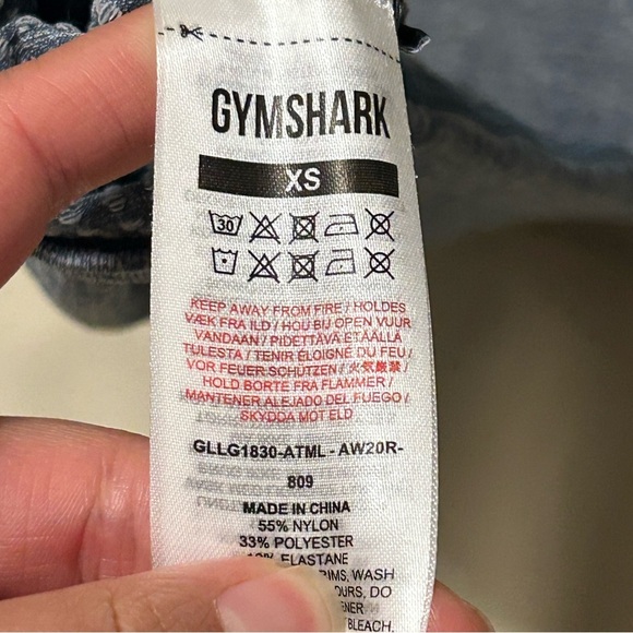 Gymshark Vital Seamless 2.0 Leggings in Blue Gray Marl - XS - Picture 4 of 7